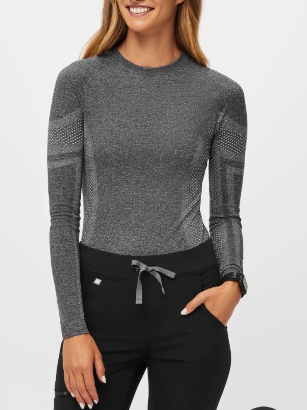 FIGS NWOT graphite Seamless Long sleeve size Small